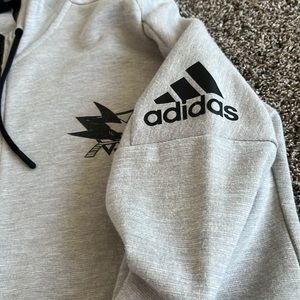 Adidas San Jose Sharks zip up jacket in medium. Excellent condition !